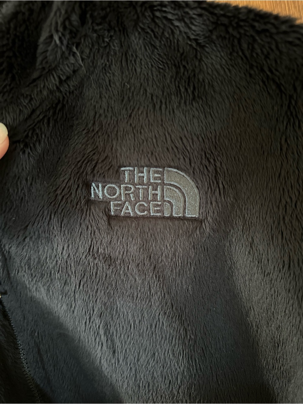 The North Face Black Plush Full-Zip Jacket - Picture 6 of 7